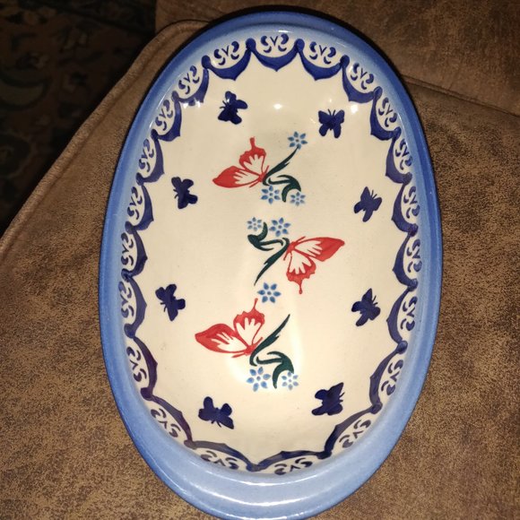 Polish Pottery Wiza Oval Dish/Bowl - Picture 1 of 5